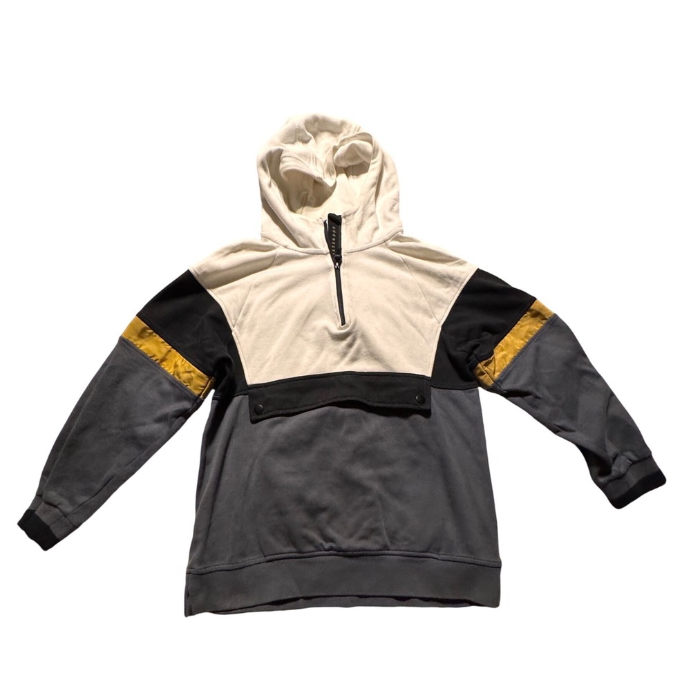 ZARA Kids Colorblock Half‎ Zip Hoodie Sweatshirt Youth Size 11-12 Years